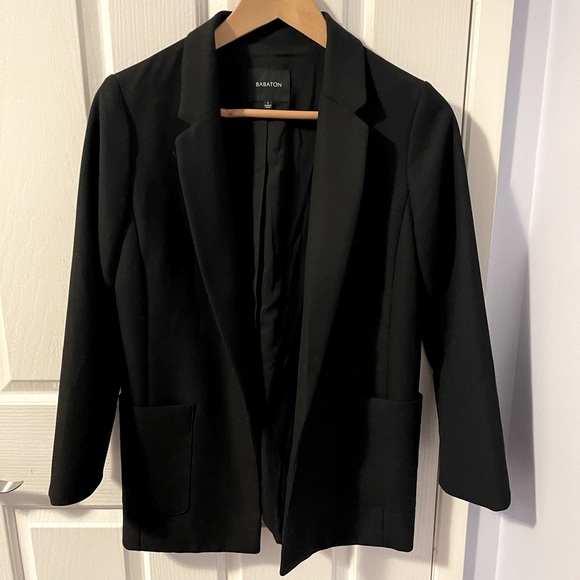 Babaton black open front blazer - Picture 1 of 8